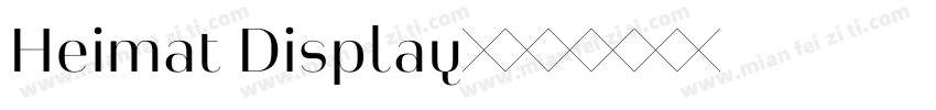Heimat Display字体转换